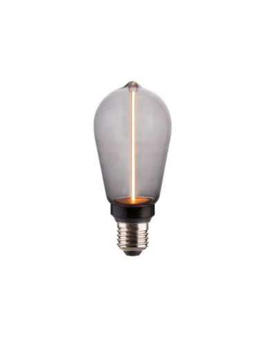 DECO ΛΑΜΠΤΗΡΑΣ 'PILLAR' ST64 SMOKY GLASS DIMMABLE 3.5W 1800K Ε27 2.0 (κατασκευή Κίνα) | REDPOINT | 30215