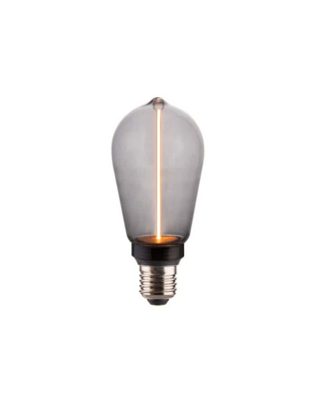 DECO ΛΑΜΠΤΗΡΑΣ 'PILLAR' ST64 SMOKY GLASS DIMMABLE 3.5W 1800K Ε27 2.0 (κατασκευή Κίνα) | REDPOINT | 30215