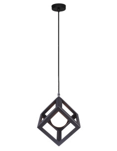 POWERTECH φωτιστικό οροφής HLL-0011, E27, 16x16x16cm, μεταλλικό, μαύρο