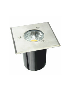 LED SQUARE COB INGROUND SPOT LUMINAIRE 7W 450LM 3000K 45° 230V AC IP67 RA80 30.000hrs