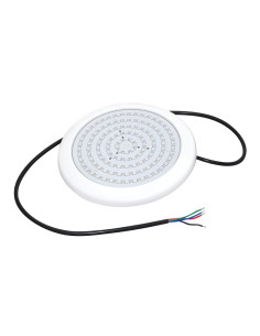 LED ΦΩΤΙΣΤΙΚΟ ΠΛΑΣΤΙΚΟ ΠΙΣΙΝΑΣ 12V DC 20W RGB 110° IP68 Φ210Χ20mm ΛΕΥΚΟ