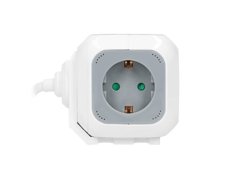 13144 ΠΟΛΥΠΡΙΖΟ ΚΥΒΟΣ ΜΕ 1,4m ΚΑΛΩΔΙΟ 3G1.5 4 ΘΕΣΕΩΝ + 2 USB ORNO | REDPOINT | 27795