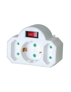 Αντάπτορας  με 2 απλές και 1 σούκο πρίζα και διακόπτη ON/OFF 1508100