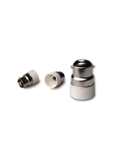 Αντάπτορας ντουί Λευκός από B22 σε Ε14