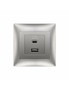 ΑΣΗΜΙ ΠΡΙΖΑ USB Type-A + Type-C "DOMUS" | REDPOINT | 30013