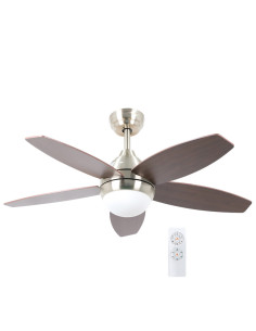 Ανεμιστήρας οροφής 110εκ με DC μοτέρ τηλεχειριστήριο και 5 φτερά Βέγκε S44-D327