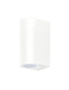 VIVIAN SPOT ΚΗΠΟΥ ΕΠΙΤΟΙΧΟ ΟΒΑΛ ΔΙΠΛΟ 2xGU10 ΛΕΥΚΟ ΑΛΟΥΜΙΝΙΟ IP65 (Made In P.R.C) | REDPOINT | 29106