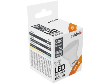 Avide LED Σπότ GU10 7W Λευκό 4000K Value | ATC | 15.001.0339