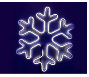 Χριστουγεννιάτικo Διακοσμητικό Χιονονιφάδα Ψυχρό Neon 6400K 40cm - DSNOWF Led Lucas