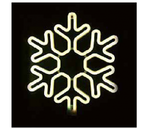Χριστουγεννιάτικo Διακοσμητικό Χιονονιφάδα ΘΕΡΜΟ Neon 2700K 40cm - SNOWF Led Lucas