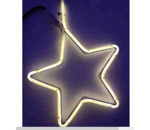 Χριστουγεννιάτικo Διακοσμητικό ΑΣΤΕΡΙ ΘΕΡΜΟ Neon 2700K 30cm - STAR1 Led Lucas