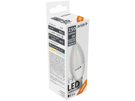 Avide LED Κερί 3W E14 Λευκό 4000K Value | ATC | 15.001.1010