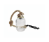 Heronia Επιτραπέζιο Φωτιστικό Σχοινί/Γυαλί FUN-07PR ROPE Μπρονζέ E27 12Χ25cm 31-0129
