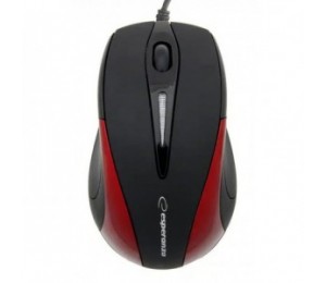 ESPERANZA ενσύρματο ποντίκι EM102R, οπτικό 1000DPI, USB, μαύρο/κόκκινο