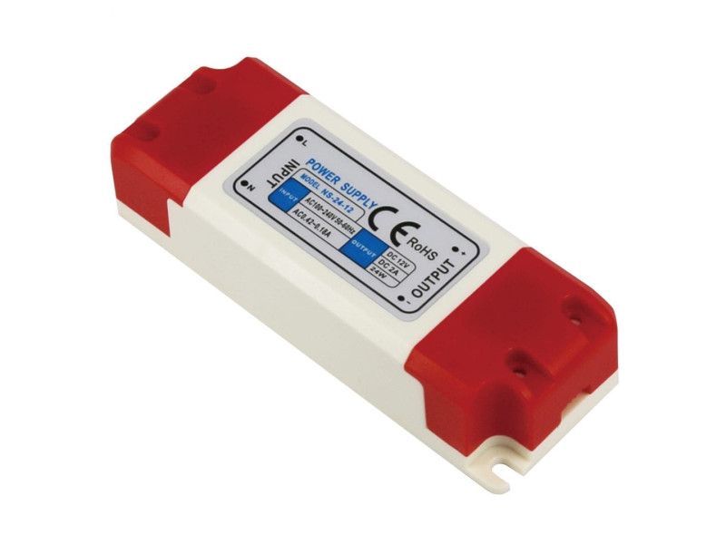 ΤΡΟΦΟΔΟΤΙΚΟ ΠΛΑΣΤΙΚΟ 12v 2Α SLIM (κατασκευή Κίνα) | REDPOINT | 26603