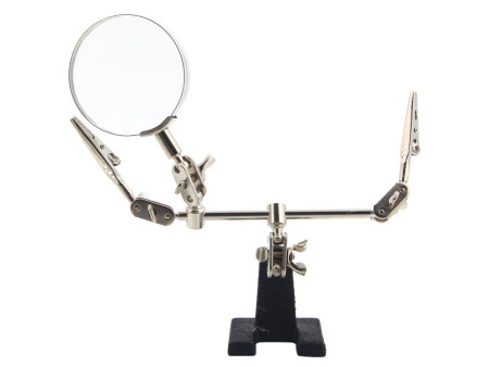 BEST Μεγεθυντικός Φακός BST-168Z, 5x zoom, με clips συγκράτησης