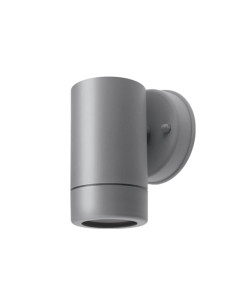 ΑΠΛΙΚΑ GU10 DOWN ΓΚΡΙ ΜΕ ΣΤΡΟΓΓΥΛΗ ΒΑΣΗ ΠΛΑΣΤΙΚΗ | 21-0214-10