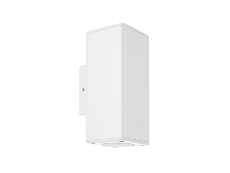 ΑΠΛΙΚΑ 2ΧGU10 UP & DOWN ΛΕΥΚΟ ΤΕΤΡΑΓΩΝΗ ΠΛΑΣΤΙΚΗ 90x90mm | 21-0212-1