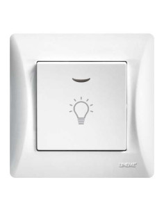 ΜΠΟΥΤΟΝ ΚΛΙΜΑΚΟΣΤΑΣΙΟ με ΛΥΧΝΙΑ LED 220/240V ΛΕΥΚΟ Hseries | 50-00107-1