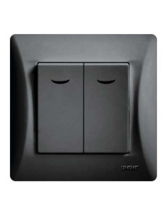 ΔΙΑΚΟΠΤΗΣ ΔΙΠΛΟΣ A/R & ΛΥΧΝΙΑ ΜΑΥΡΟ Hseries | 50-00106-2