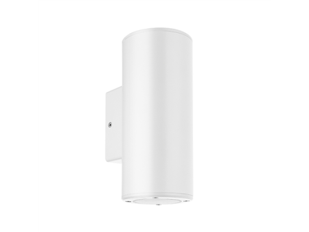 ΑΠΛΙΚΑ 2ΧGU10 UP & DOWN ΛΕΥΚΟ ΣΤΡΟΓΓΥΛΗ ΠΛΑΣΤΙΚΗ Φ90mm | 21-0213-1