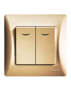 ΔΙΑΚΟΠΤΗΣ ΔΙΠΛΟΣ A/R & ΛΥΧΝΙΑ ΧΡΥΣΟ ΜΑΤ Hseries | 50-00106-9