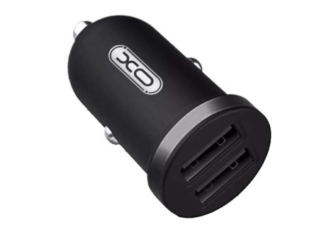 XO CC18 Διπλό USB Φορτιστής Αυτοκινήτου Μαύρο | ATC | 16.006.0020