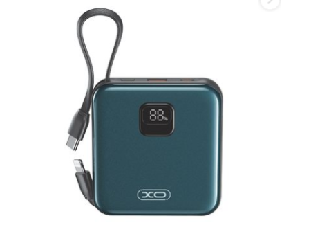 XO PR235 22.5W multi port fast charging digital display power bank 10000mAh (Grey blue) | ATC | 16.010.0069