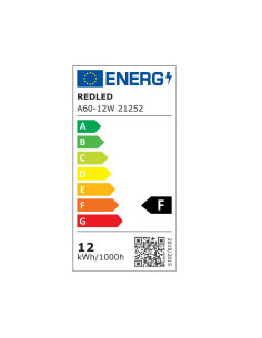 ΛΑΜΠΑ ΚΟΙΝΗ LED 12W Ε27 WARM 270o (κατασκευή Κίνα) | REDLED | 21252 2