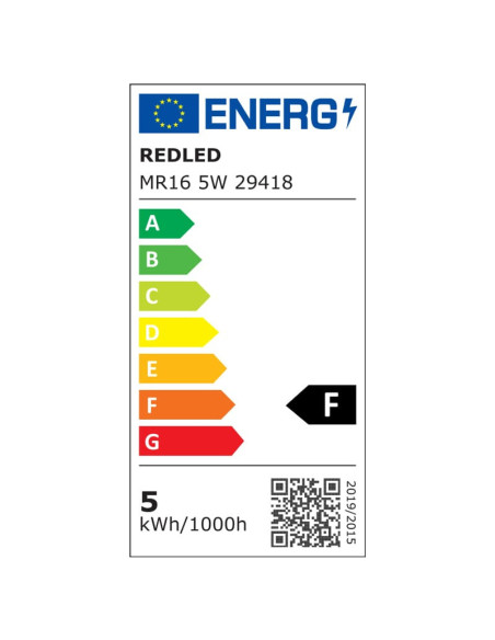 MR16 LED 5W 12V COOL 2.0(κατασκευή Κίνα) | REDLED | 29418