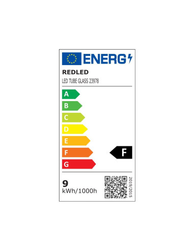 9W T8 LED TUBE GLASS 3000 K 100 lm/w 60CM | REDLED | 23978