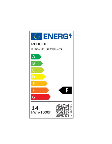 14W T8 LED TUBE GLASS 6500 K 100 lm/w 90CM (Κατασκευή Κίνα) | REDLED | 24774