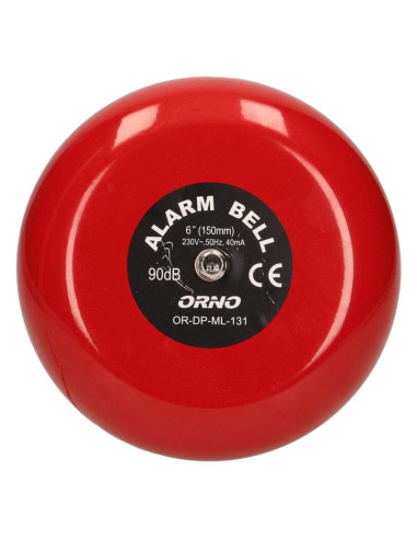 131 ΚΟΥΔΟΥΝΙ ΣΥΝΑΓΕΡΜΟΥ 230V Φ150/58 IP44 ΚΟΚΚΙΝΟ ORNO | REDPOINT | 27716