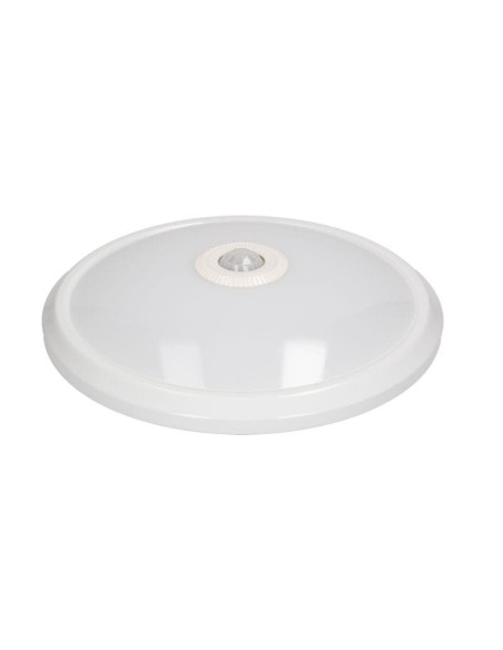 6076 ZONDA ΦΩΤΙΣΤΙΚΟ LED ΣΤΡΟΓΓΥΛΟ ΛΕΥΚΟ Φ290/67 ΜΕ ΑΝΙΧΝΕΥΤΗ ΚΙΝΗΣΗΣ 16W 4000K ORNO | REDPOINT | 27749