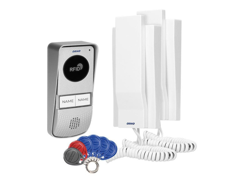 930 MIZAR MULTI ΣΥΣΤΗΜΑ ΔΙΠΛΟΥ ΘΥΡΟΤΗΛΕΦΩΝΟΥ ΕΞΩΤ. 3 ΚΑΛΩΔΙΩΝ ΜΕ 2 ΑΚΟΥΣΤΙΚΑ+TAG READER ΛΕΥΚΟ ORNO | REDPOINT | 28083