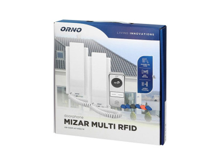 930 MIZAR MULTI ΣΥΣΤΗΜΑ ΔΙΠΛΟΥ ΘΥΡΟΤΗΛΕΦΩΝΟΥ ΕΞΩΤ. 3 ΚΑΛΩΔΙΩΝ ΜΕ 2 ΑΚΟΥΣΤΙΚΑ+TAG READER ΛΕΥΚΟ ORNO | REDPOINT | 28083