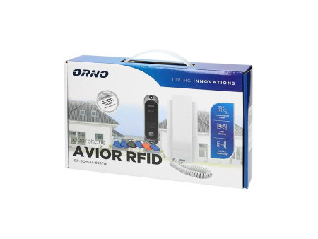 928 AVIOR ΣΥΣΤΗΜΑ ΘΥΡΟΤΗΛΕΦΩΝΟΥ ΕΞΩΤΕΡΙΚΟ 3 ΚΑΛΩΔΙΩΝ ΜΕ 1 ΑΚΟΥΣΤΙΚΟ+TAG READER ΛΕΥΚΟ ORNO | REDPOINT | 28278