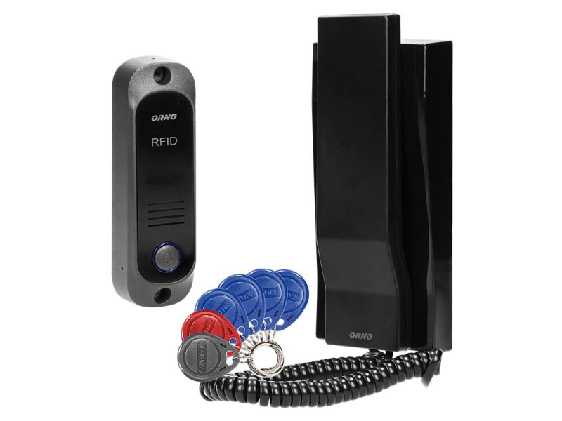 928 AVIOR ΣΥΣΤΗΜΑ ΘΥΡΟΤΗΛΕΦΩΝΟΥ ΕΞΩΤΕΡΙΚΟ 3 ΚΑΛΩΔΙΩΝ ΜΕ 1 ΑΚΟΥΣΤΙΚΟ+TAG READER ΜΑΥΡΟ ORNO | REDPOINT | 28279