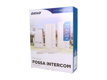902 FOSSA ΣΥΣΤΗΜΑ ΘΥΡΟΤΗΛΕΦΩΝΟΥ ΧΩΝΕΥΤΟ 10 ΚΑΛΩΔΙΩΝ+INTERCOM ΜΕ 2 ΑΚΟΥΣΤΙΚΑ ΛΕΥΚΟ ORNO | REDPOINT | 28210