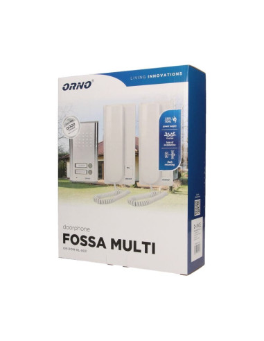 903 FOSSA MULTI ΣΥΣΤΗΜΑ ΔΙΠΛΟΥ ΘΥΡΟΤΗΛΕΦΩΝΟΥ ΧΩΝΕΥΤΟ 2 ΚΑΛΩΔΙΩΝ ΜΕ 2 ΑΚΟΥΣΤΙΚΑ ΛΕΥΚΟ ORNO | REDPOINT | 28276