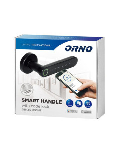 853 ΠΟΜΟΛΟ SMART ΜΕ ΔΑΧΤΥΛΙΚΟ ΑΠΟΤΥΠΩΜΑ+ΚΩΔΙΚΟ+BLUETOOTH 4.0 ΜΑΥΡΟ ORNO | REDPOINT | 28285 2