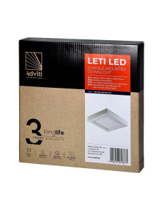 6075 LETI ΦΩΤΙΣΤΙΚΟ LED ΤΕΤΡΑΓΩΝΟ ΛΕΥΚΟ 230/230/35 24W 4000K ORNO | REDPOINT | 28291 2
