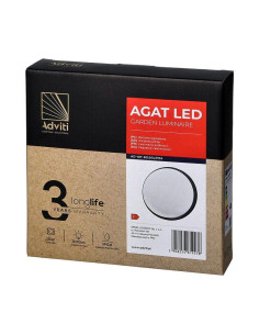 6112 AGAT ΦΩΤΙΣΤΙΚΟ LED ΕΞΩΤΕΡΙΚΟ ΣΤΡΟΓΓΥΛΟ Φ210/49 ΓΚΡΙ 15W 4000K IP54 ORNO | REDPOINT | 28304 2