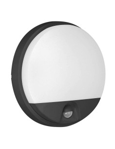 6112R AGAT ΦΩΤΙΣΤΙΚΟ LED ΕΞΩΤΕΡΙΚΟ ΣΤΡΟΓΓΥΛΟ+ΑΝΙΧΝ.ΚΙΝΗΣΗΣ&ΦΩΤΟΣ Φ210/49 ΜΑΥΡΟ 15W 4000K IP54 ORNO | REDPOINT | 28306