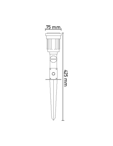 SPOT ΚΗΠΟΥ ΜΠΗΧΤΟ ΜΟΝΟ ΜΑΥΡΟ PAR38 (Made In P.R.C) | REDPOINT | 28955