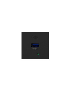 9010 MODULE QUICK USB-A 18W ΓΙΑ ΠΑΝΕΛ NOEN 45/45 ΜΑΥΡΟ ORNO | REDPOINT | 29019