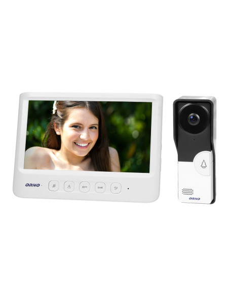 1059 IMAGO ΘΥΡΟΤΗΛΕΟΡΑΣΗ 4 ΚΑΛΩΔΙΩΝ ΜΕ 1 ΜΠΟΥΤΟΝ+ΟΘΟΝΗ LCD 7'' (ΕΠΕΚΤΑΣΙΜΗ) ΛΕΥΚΗ ORNO | REDPOINT | 28995