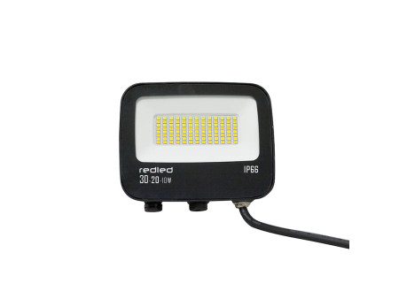 "COMBI" ΜΑΥΡΟΣ ΠΡΟΒΟΛΕΑΣ ΜΕ ΕΠΙΛΟΓΗ 10-20-30W + ΕΠΙΛΟΓΗ CCT 3000k-4000k-6000k IP66 (κατασκευή Κίνα) | REDPOINT | 29706