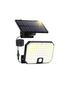 "SHELBY" SOLAR ΠΡΟΒΟΛΕΑΣ ΚΗΠΟΥ COOL WHITE ΜΕ ΑΝΙΧΝΕΥΤΗ ΚΙΝΗΣΗΣ +5 ΜΕΤΡΑ ΚΑΛΩΔΙΟ ΜΑΥΡΟΣ IP44 (P.R.C) | REDPOINT | 29637 2