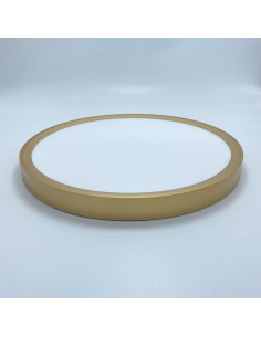 "PENDY" Φ400 32W 3CCT ΧΡΥΣΟ ΦΩΤΙΣΤΙΚΟ ΟΡΟΦΗΣ ΜΕ ΔΥΝΑΤΟΤΗΤΑ ΚΡΕΜΑΣΜΑΤΟΣ SLIM (2,5cm) (ΚΙΝΑ) | REDPOINT | 29803 2